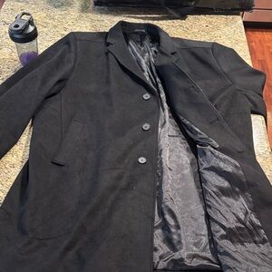 Stafford Men's Charcoal Trench Coat